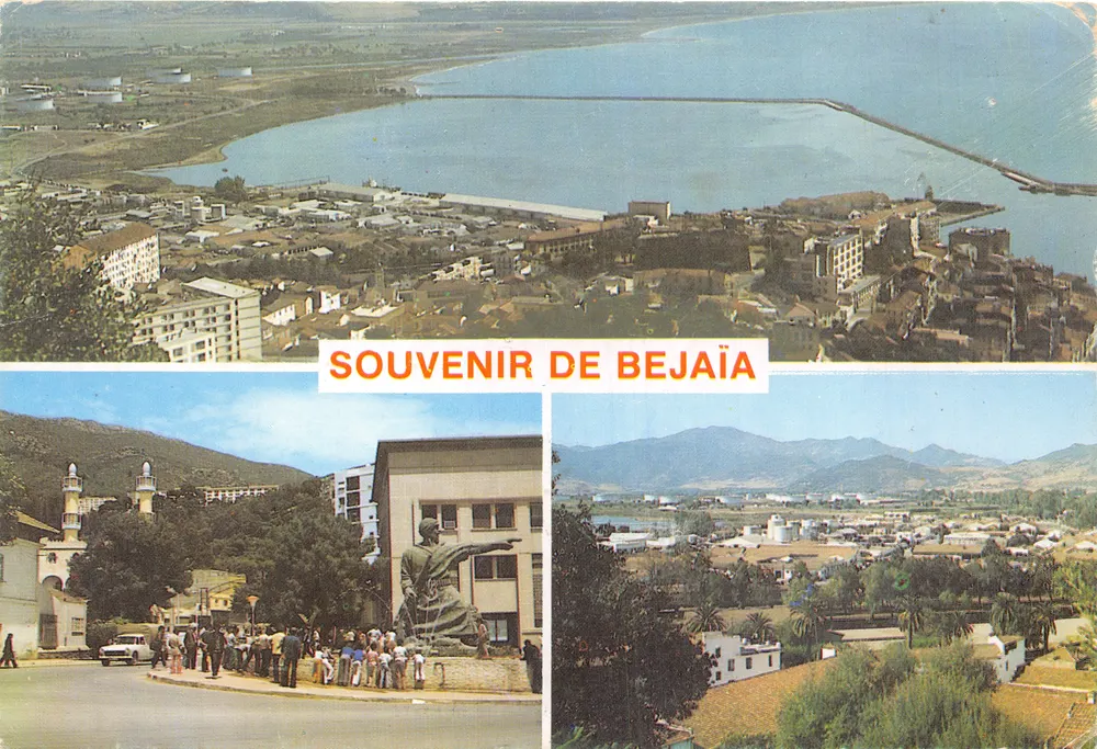 Bejaïa — vue générale et monuments — Souvenir de Bejaïa, éd. Jefal - Recto