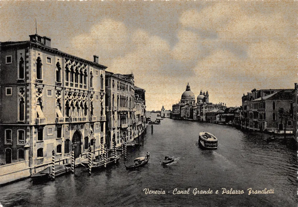 Venetien — Großer Kanal und Palazzo Franchetti — Verlag B.S.V. Nr. 7 - Vorderseite