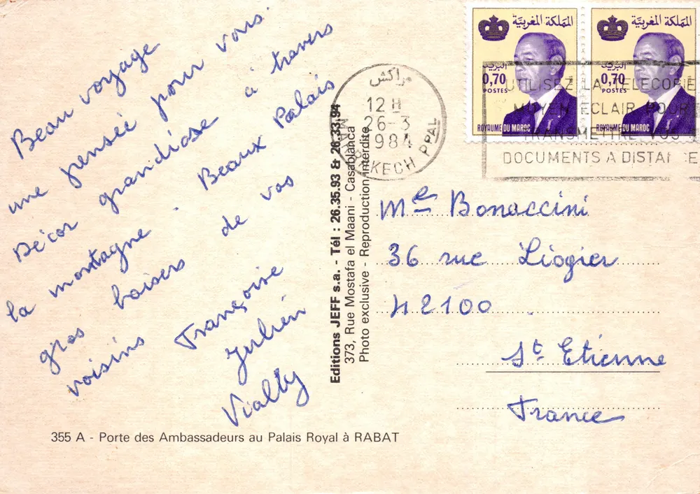 Tor der Botschafter — Palais Royal — Editions JEFF s.a - Rückseite