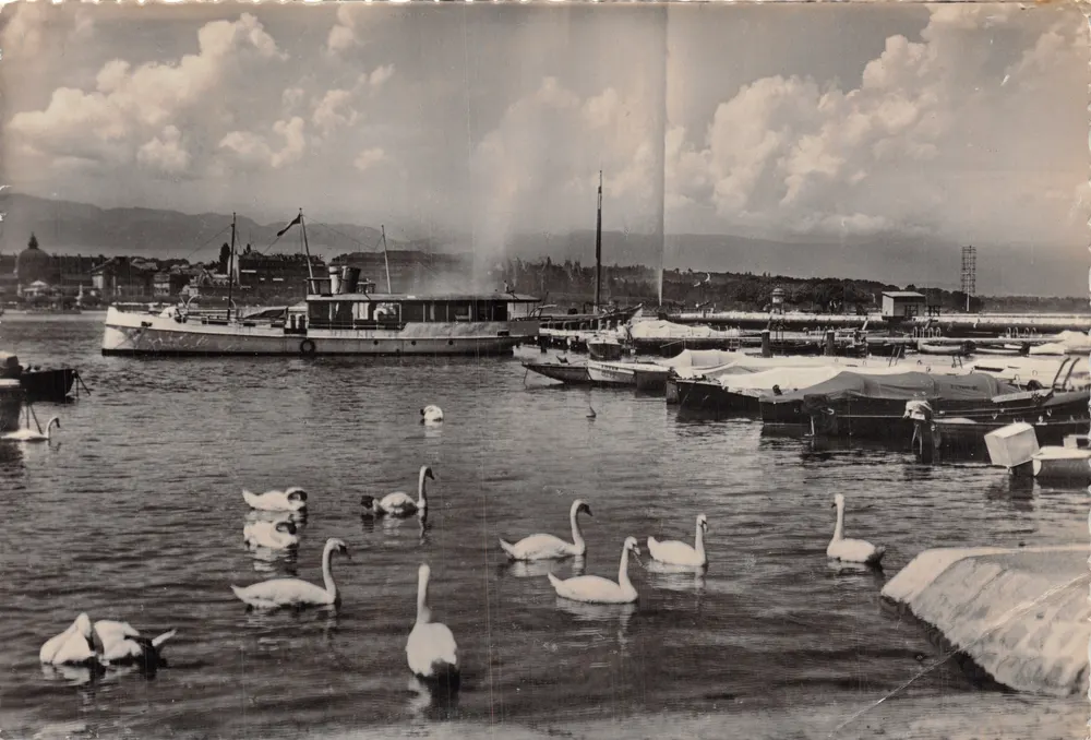 Genève — Le Quai des Eaux-Vives — Édition « La Cigogne » - Recto