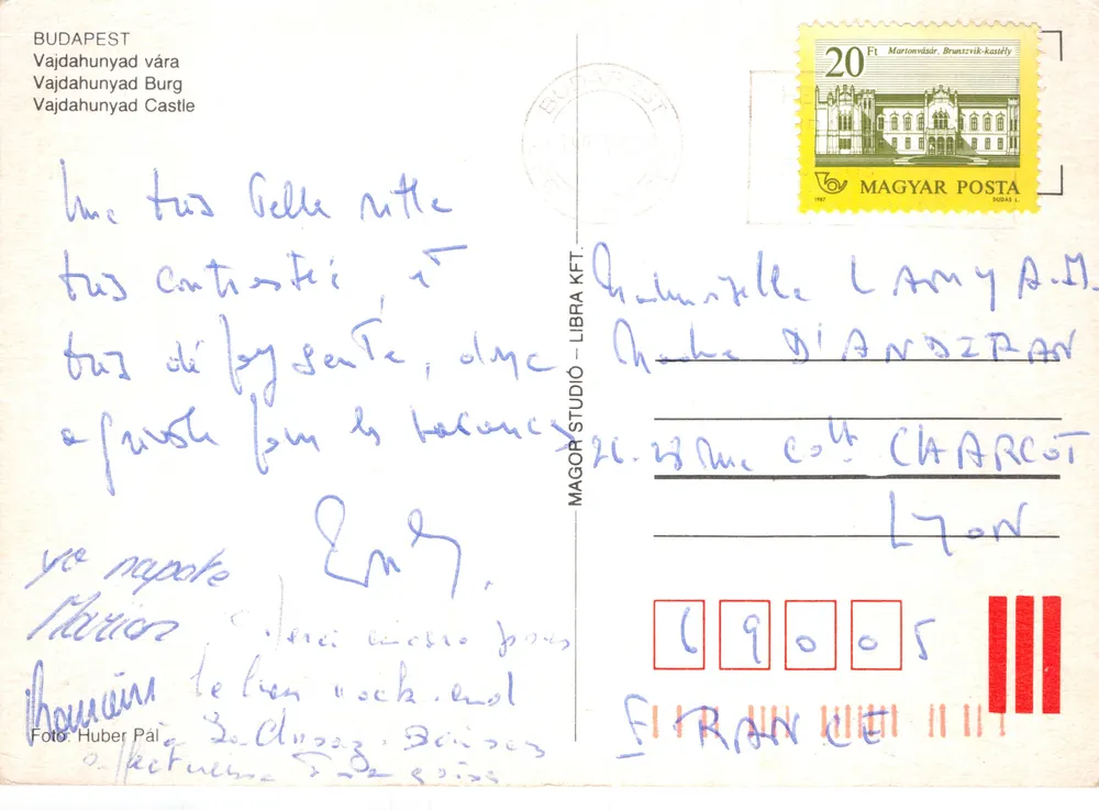 Budapest — Château de Vajdahunyad — éditeur MAGYOR STUDIO – LIBRA KFT - Verso
