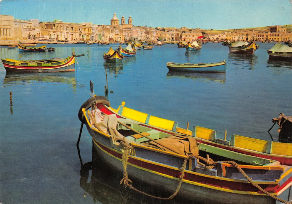 Marsaxlokk — Fischerdorf — Verlag THE CATHEDRAL LIBRARY, SLIEMA Malta - Vorderseite