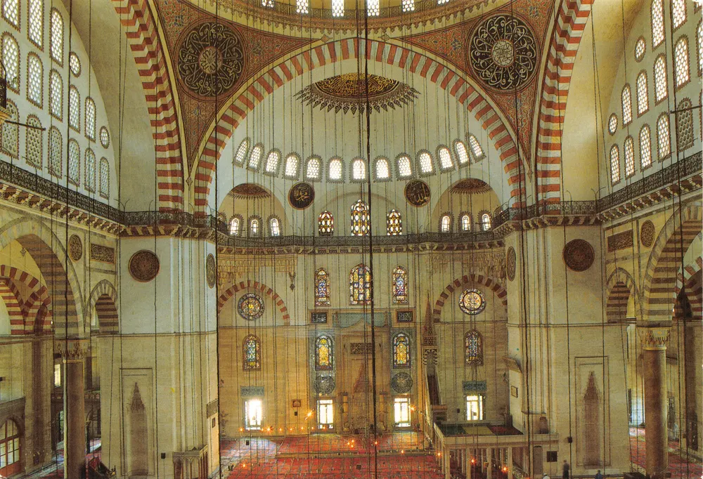 Süleymaniye-Moschee — Innenraum — Verleger KeskinColor, Nr. 34160 - Vorderseite
