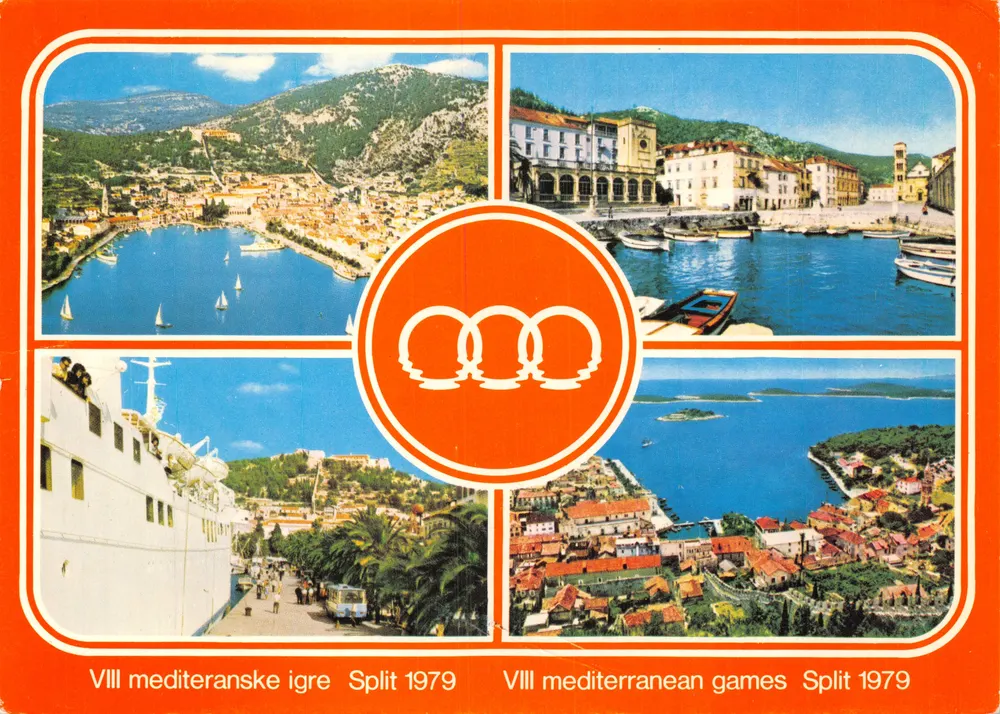 VIII Mittelmeerspiele igre Split 1979 — Mittelmeerspiele — Verlag Dalmacijaturist, Split - Vorderseite