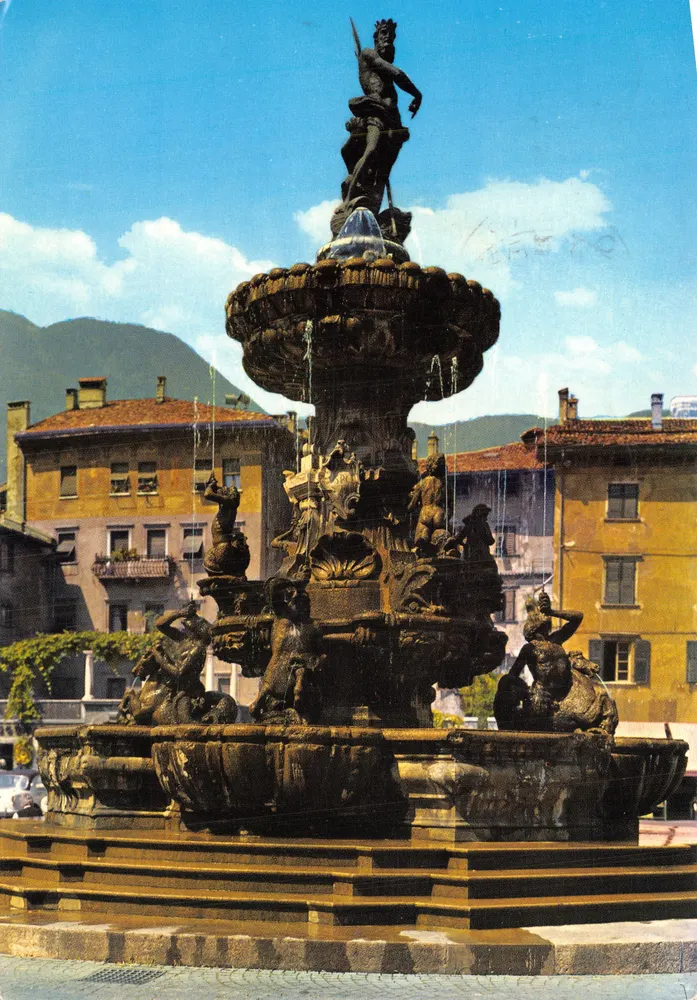 Fontana del Nettuno — Trento — Editionen 'Hermes' n° TN 480 - Vorderseite