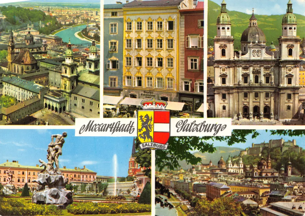 Salzburg — Panoramablick und Denkmäler — Verlag Salzburg - Vorderseite