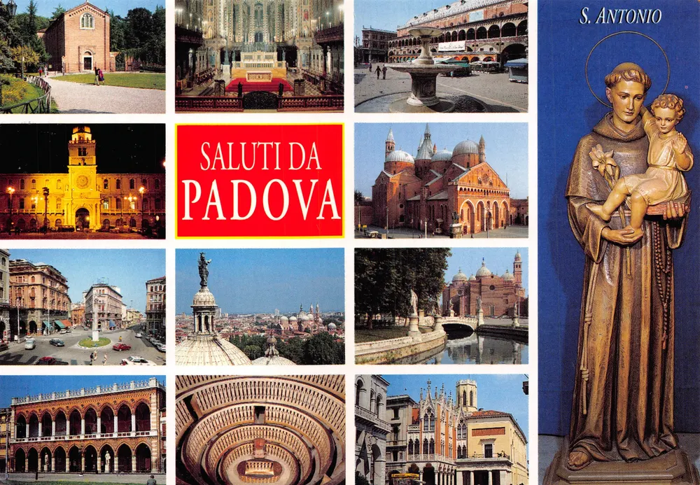 Padua — Panoramablick mit Gebäude von S. Antonio — Verlag Storti Edizioni - Vorderseite
