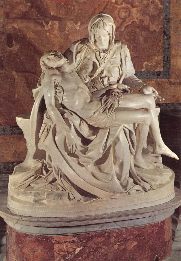 La Pietà — sculpture de Michel-Ange — éditeur PLURIGRAF - Recto