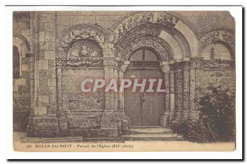 Royan-Talmont — Portal der Kirche (12. Jahrhundert) — n°166 - Vorderseite