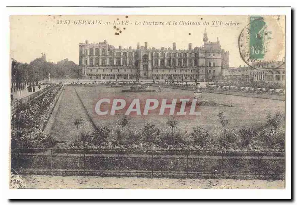 ST-GERMAIN-en-LAYE - Der Parterre und das Schloss des 16. Jahrhunderts - Vorderseite