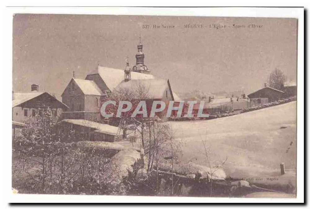 Mégève - Die Kirche - Winter-Sport - Vorderseite