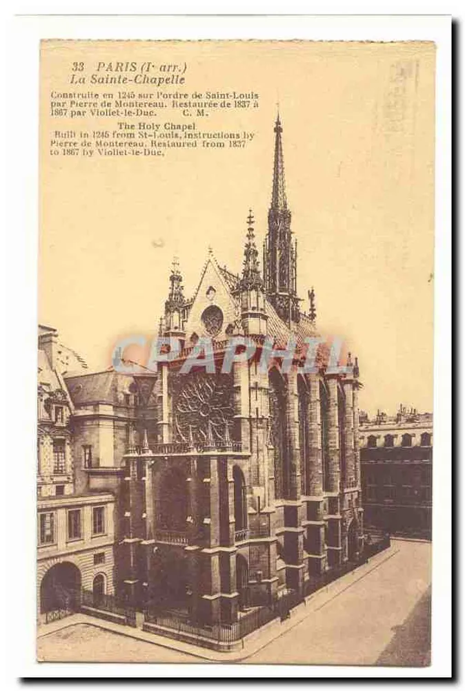 A Santa Capela — Paris (1º arrondissement) — C. M. - Frente