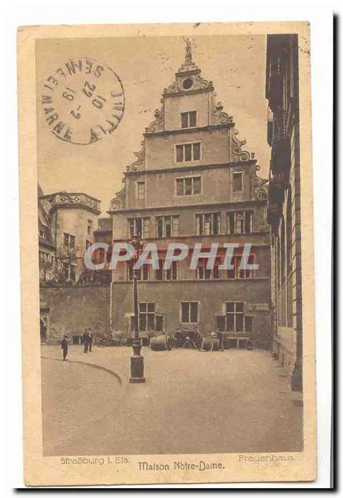 Estrasburgo. Casa Notre-Dame — Frauenhaus — editor não identificado, número de série não visível - Frente