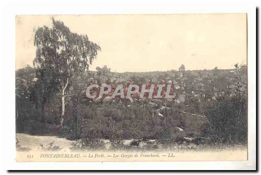 Fontainebleau — Der Wald — Die Gorges de Franchard — LL. - Vorderseite