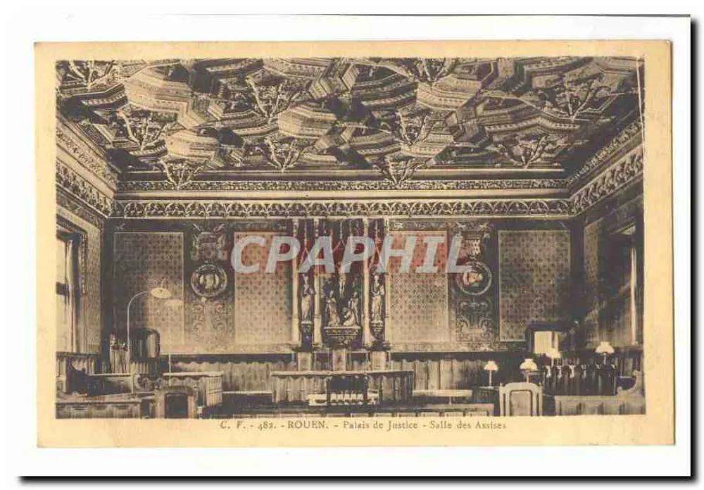 Rouen - Palast der Gerechtigkeit - Gerichtssaal - Vorderseite