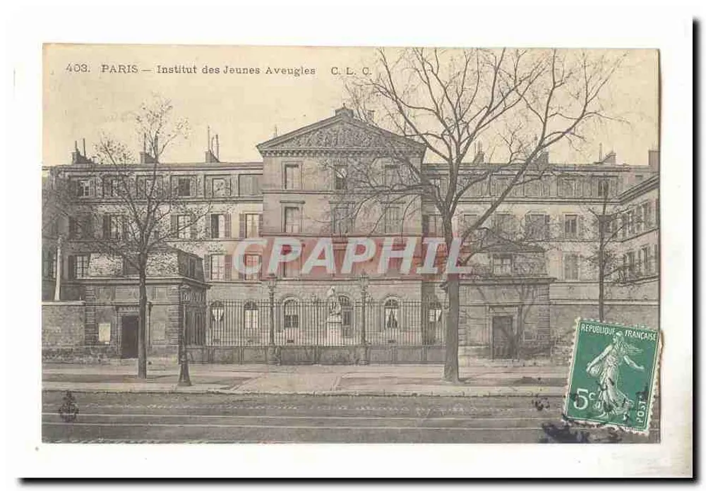PARIS — Instituto dos Jovens Cegos — C.L.C. n°409 - Frente