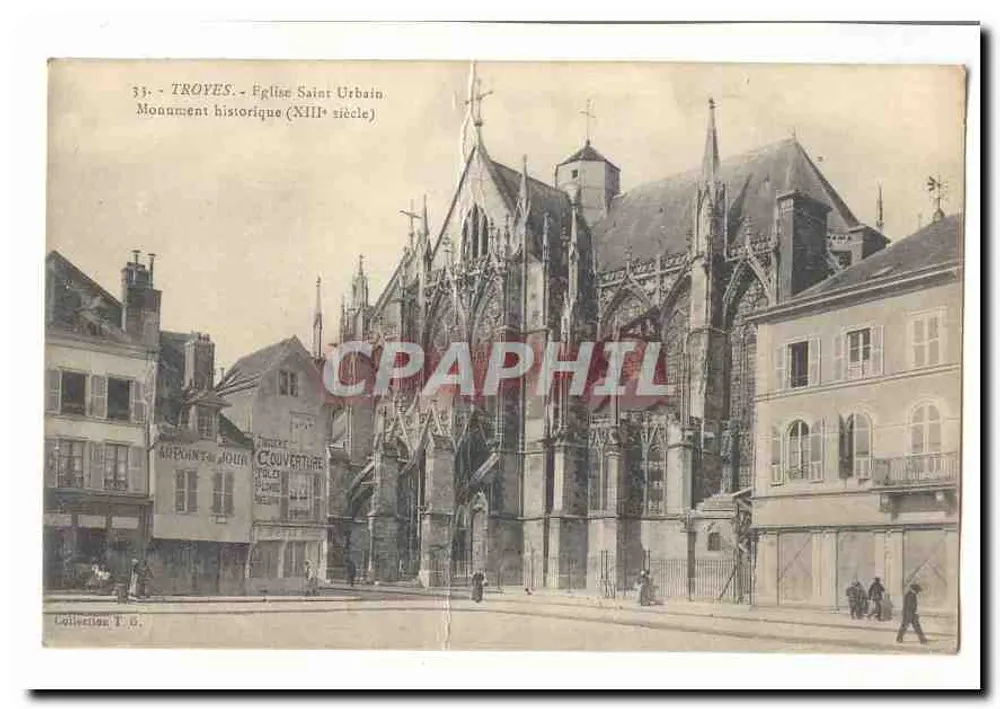 Troyes - Kirche Saint-Urbain - Historisches Denkmal (13. Jahrhundert) - Vorderseite