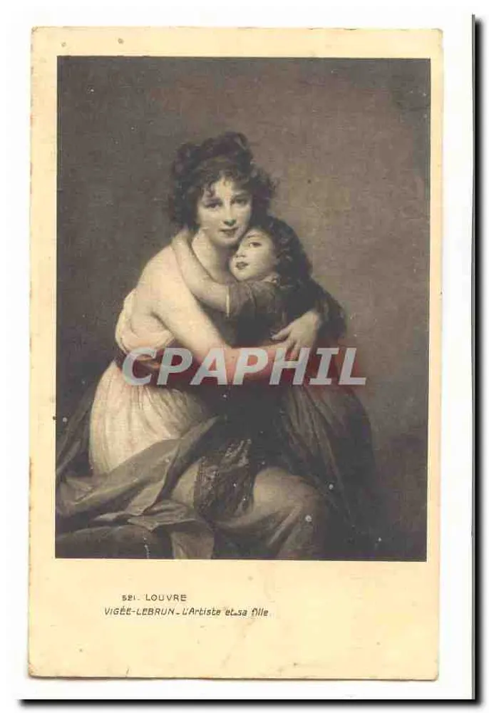 Vigée-Lebrun und ihre Tochter — Serie SEI. LOUVRE - Vorderseite