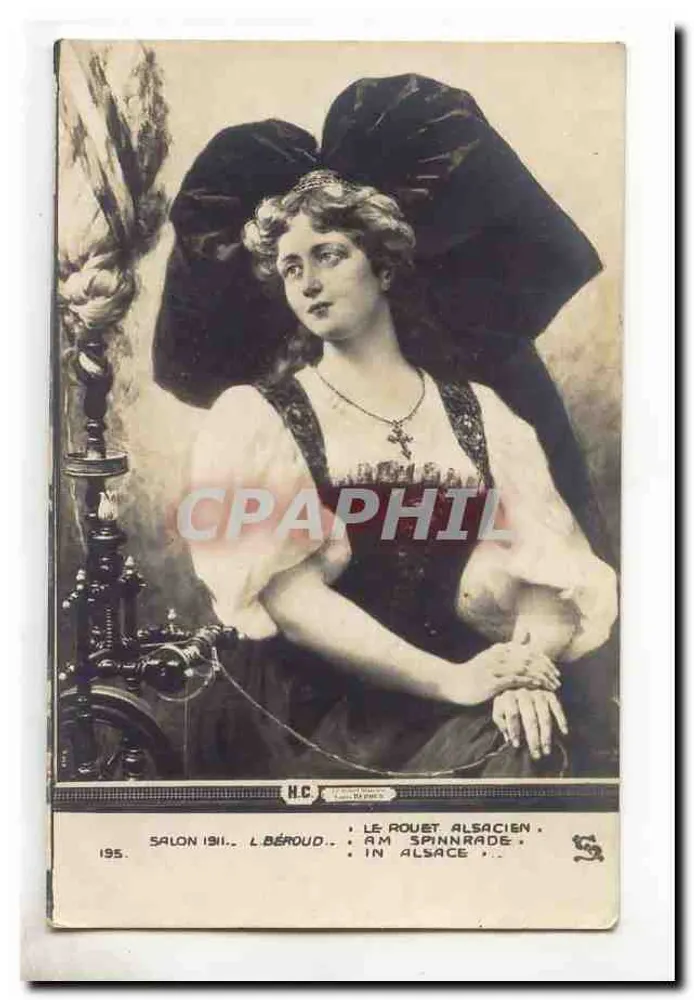 Frau im elsässischen Kleid — Salon 1911 — L. Béroud — n°195 - Vorderseite