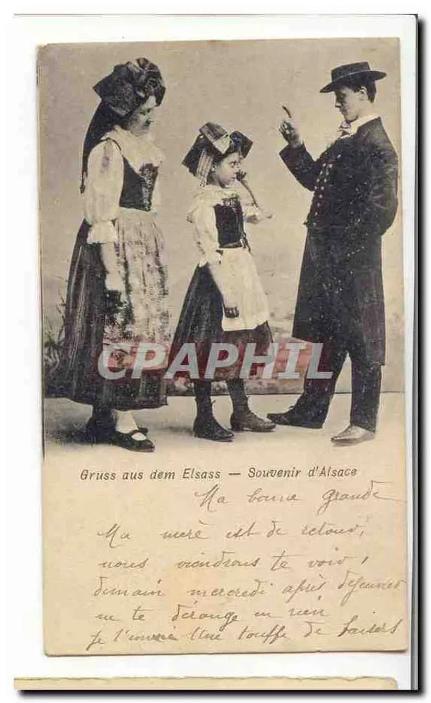 Gruss aus dem Elsass — Souvenir d'Alsace — Gruss aus dem Elsass — Souvenir d'Alsace - Recto