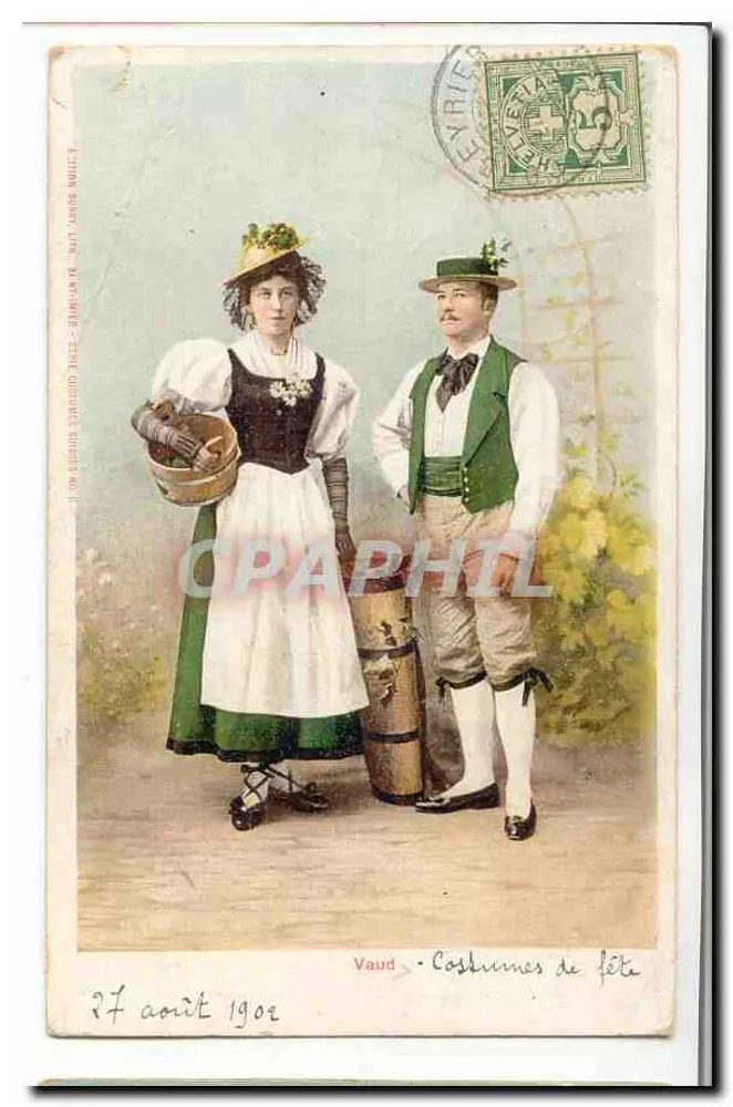 Vaud — Festkleidung — Edition Bourg, Lyon - Vorderseite