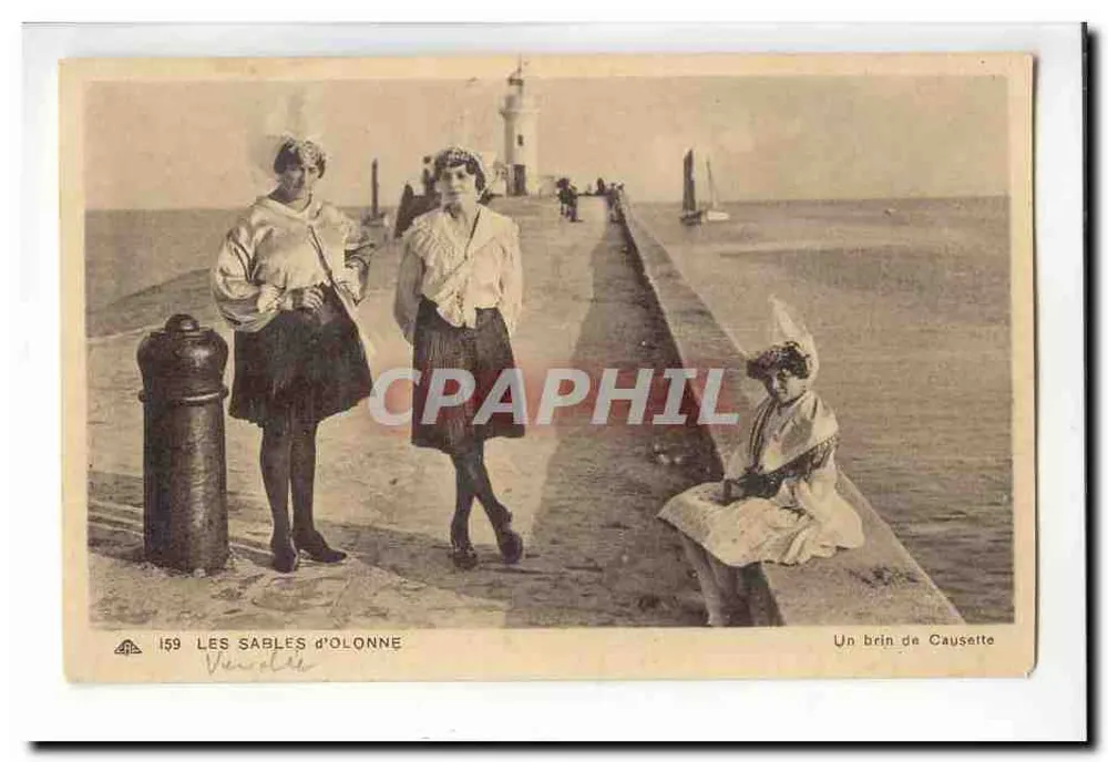 Les Sables d'Olonne — Ein bisschen Plaudern — Verlag Véron-Lévy, Nr. 159 - Vorderseite
