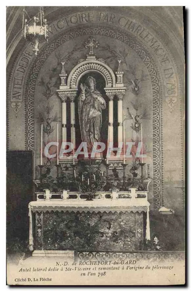 Seitenaltar geweiht Sainte-Victoire — Rochefort-du-Gard — photograph D. La Flèche - Vorderseite