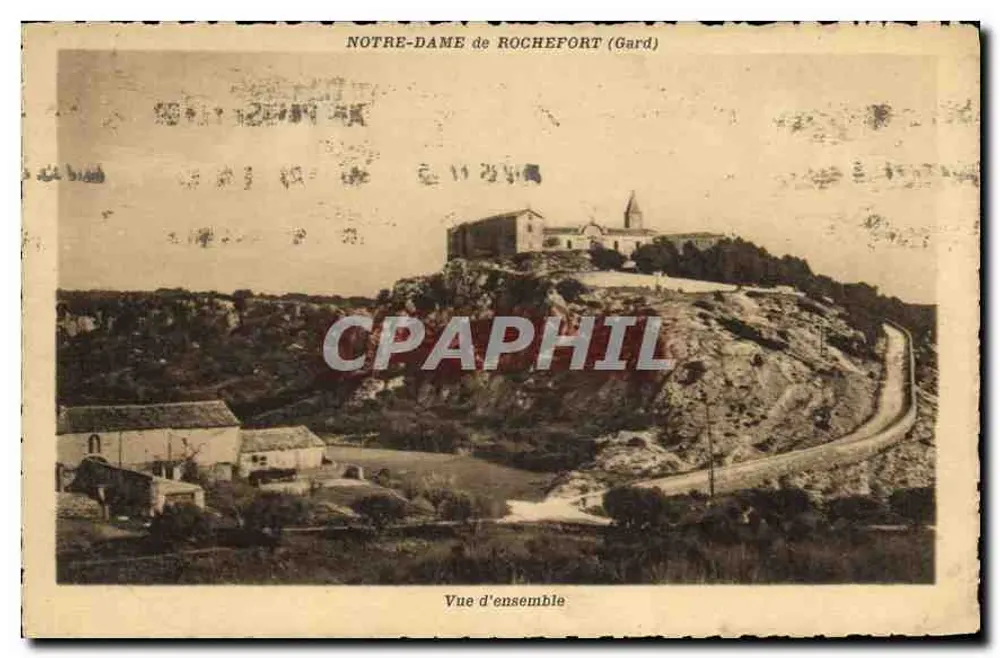 NOSSA SENHORA DE ROCHEFORT (Gard) — Vista geral — Fototipia - Frente