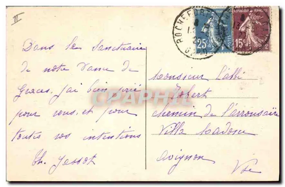 N.-D. de ROCHEFORT (Gard) — Innenansicht des Heiligtums - Rückseite