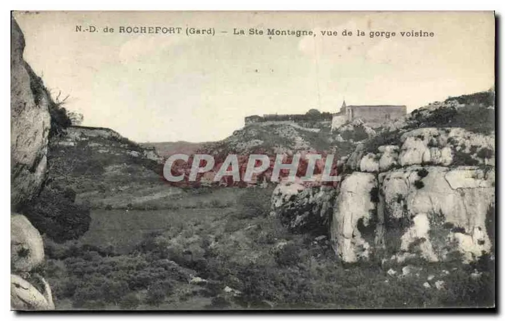 N.-D. de ROCHEFORT (Gard) — La Ste Montagne, Ansicht der benachbarten Schlucht - Vorderseite