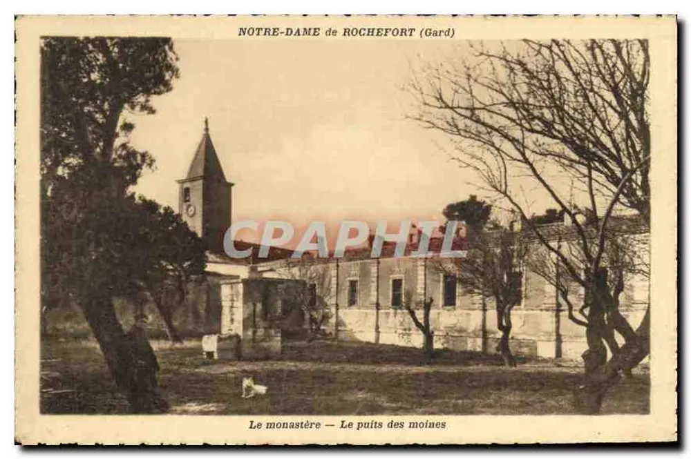 Notre-Dame de Rochefort (Gard) — Das Kloster — Der Mönchsteich — Phototypie Lescuyer, Lyon - Vorderseite