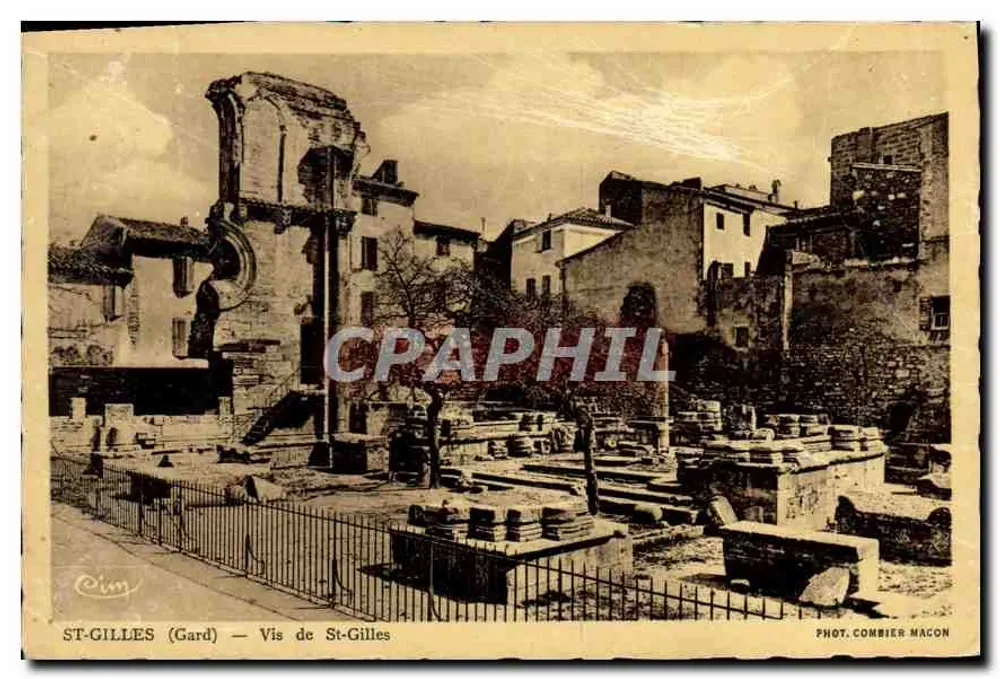 St-Gilles (Gard) — Ansicht von St-Gilles — Foto. Combier Macon - Vorderseite