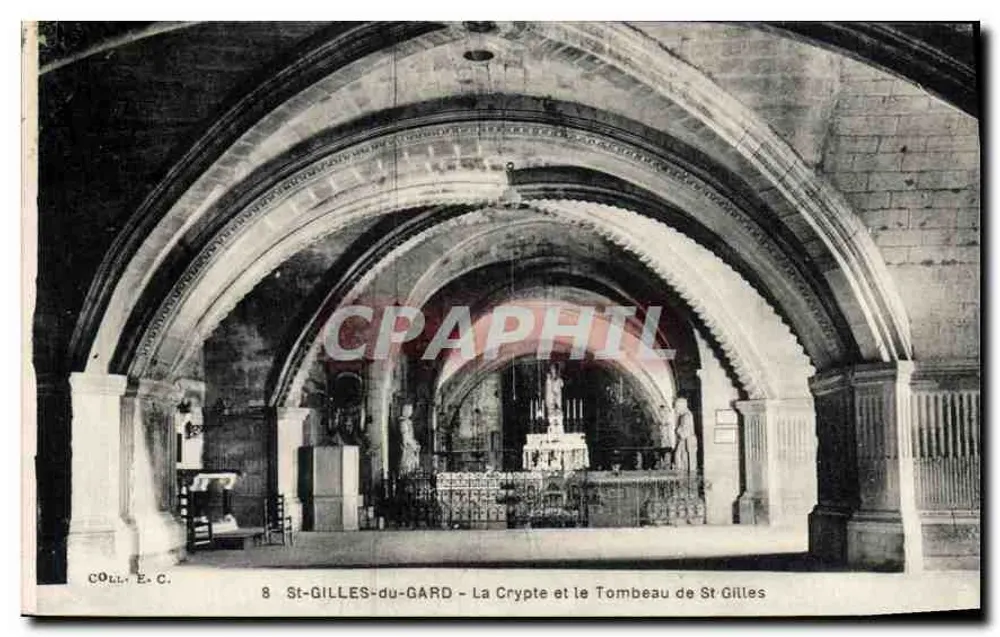 St-Gilles-du-Gard — Die Krypta und das Grabmal von St Gilles — COLL. E.C. n°8 - Vorderseite