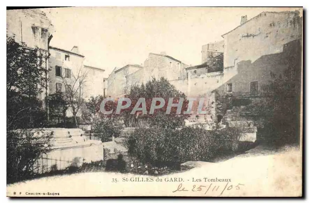 St-Gilles du Gard — Os Túmulos — B F Chalon-saône, n°35 - Frente