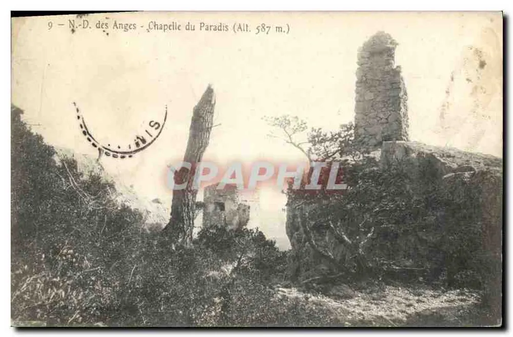 N.-D. dos Anjos - Capela do Paraíso (Alt. 587 m.) — editor não visível, n° de série 9 - Frente