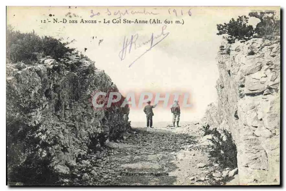 N.-D. dos Anjos - O Colônia Ste-Anne (Alt. 601 m.) — P. Ruaux, Editor, Marselha — n° 12 - Frente