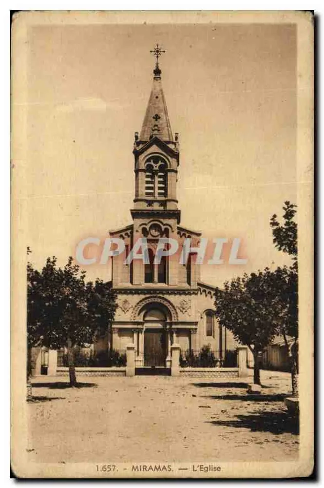Miramas — A Igreja — Edição La Cigogne, n° 1.657 - Frente
