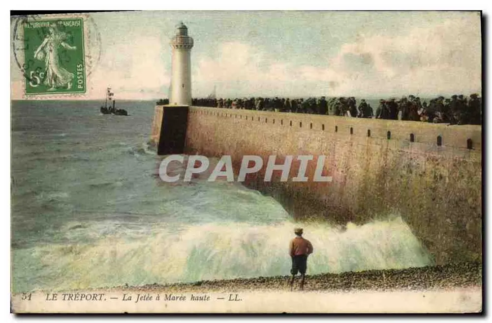 Le Tréport — A Ponte à Maré Alta — LL. - Frente
