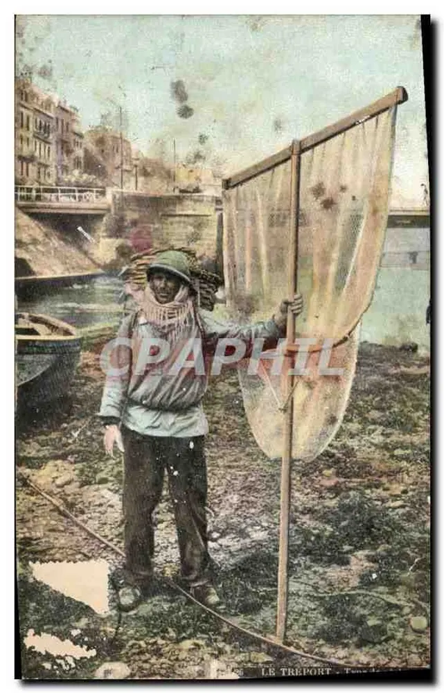 Pescador em Le Tréport — França — editor anônimo, n° 20 - Frente