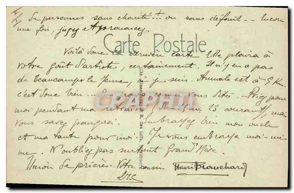 Der Leuchtturm der Mole — Rücklichteffekt — LL TRÉFORT — C.A.P. - Rückseite