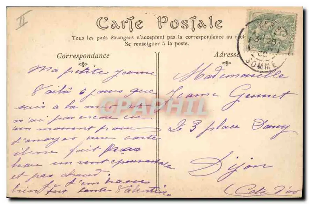 Le Tréport — A enseada em tempo de tempestade — editor A.718 - Verso