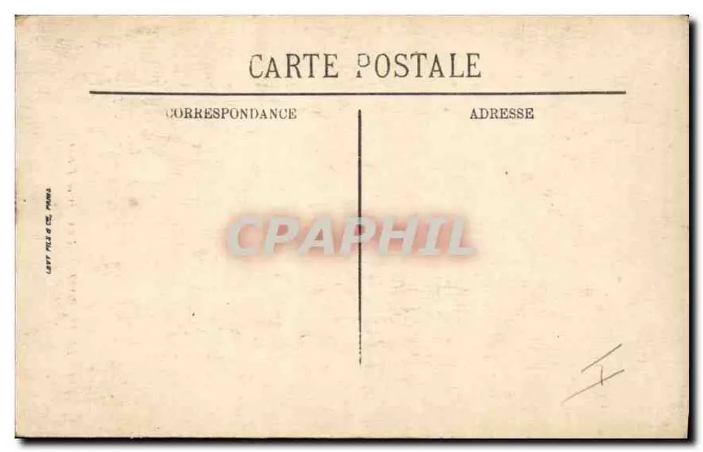 Le Tréport — Die Kreuz von Stein und Rue de Paris — LL. — n° 128 - Rückseite
