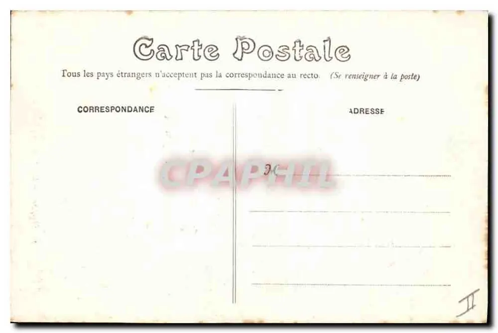 Dieppe — O Farol em um dia de tempestade — F. Fauré, n°77 - Verso