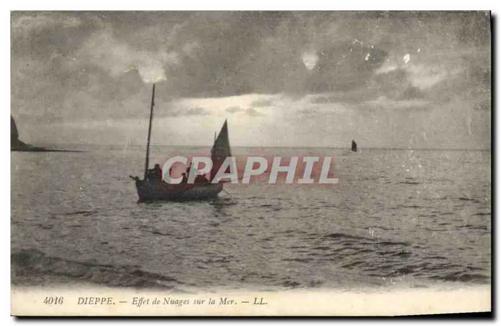 Dieppe — Effetto di Nubi sul Mare — LL. n° 4016 - Recto