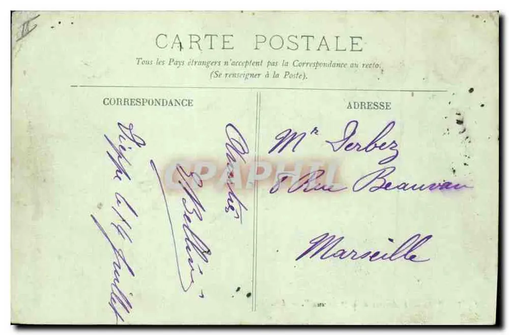 Dieppe — L'Arrivée de la « France » — LL. — n° 88 - Verso
