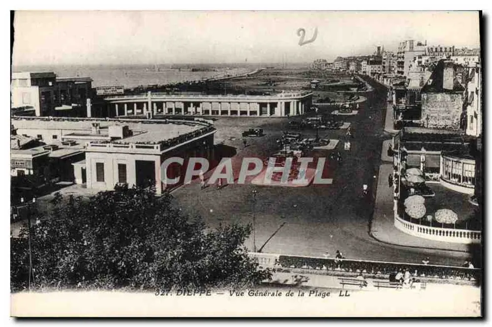 Dieppe — Vista Geral da Praia — LL - Frente
