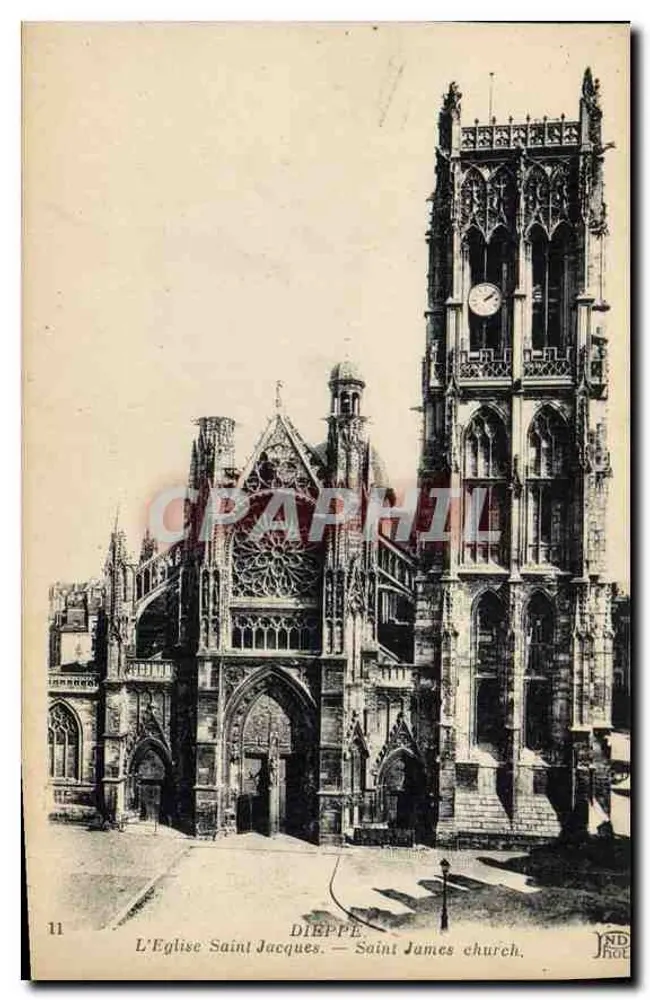 Dieppe — A Igreja de São Jacó — Editor ND Phot. - Frente