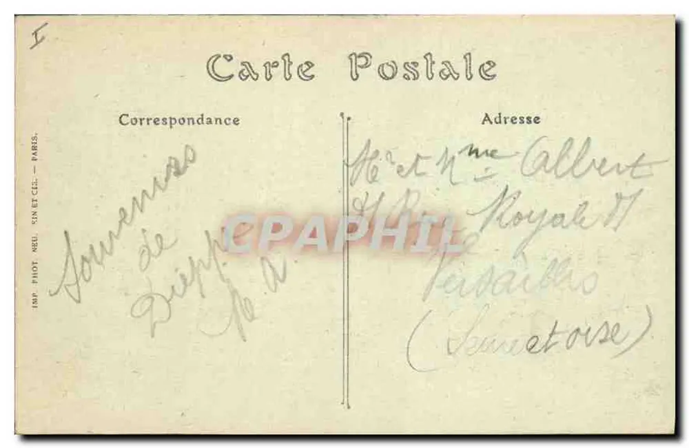 Dieppe — O Castelo — ND. Fot. - Verso