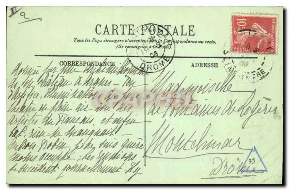 Dieppe — Il Vecchio Castello — LL. - Verso