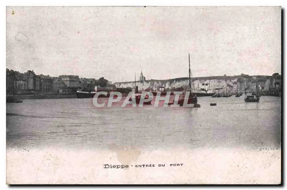 Dieppe - Wejście do portu — STACHEK - Awers